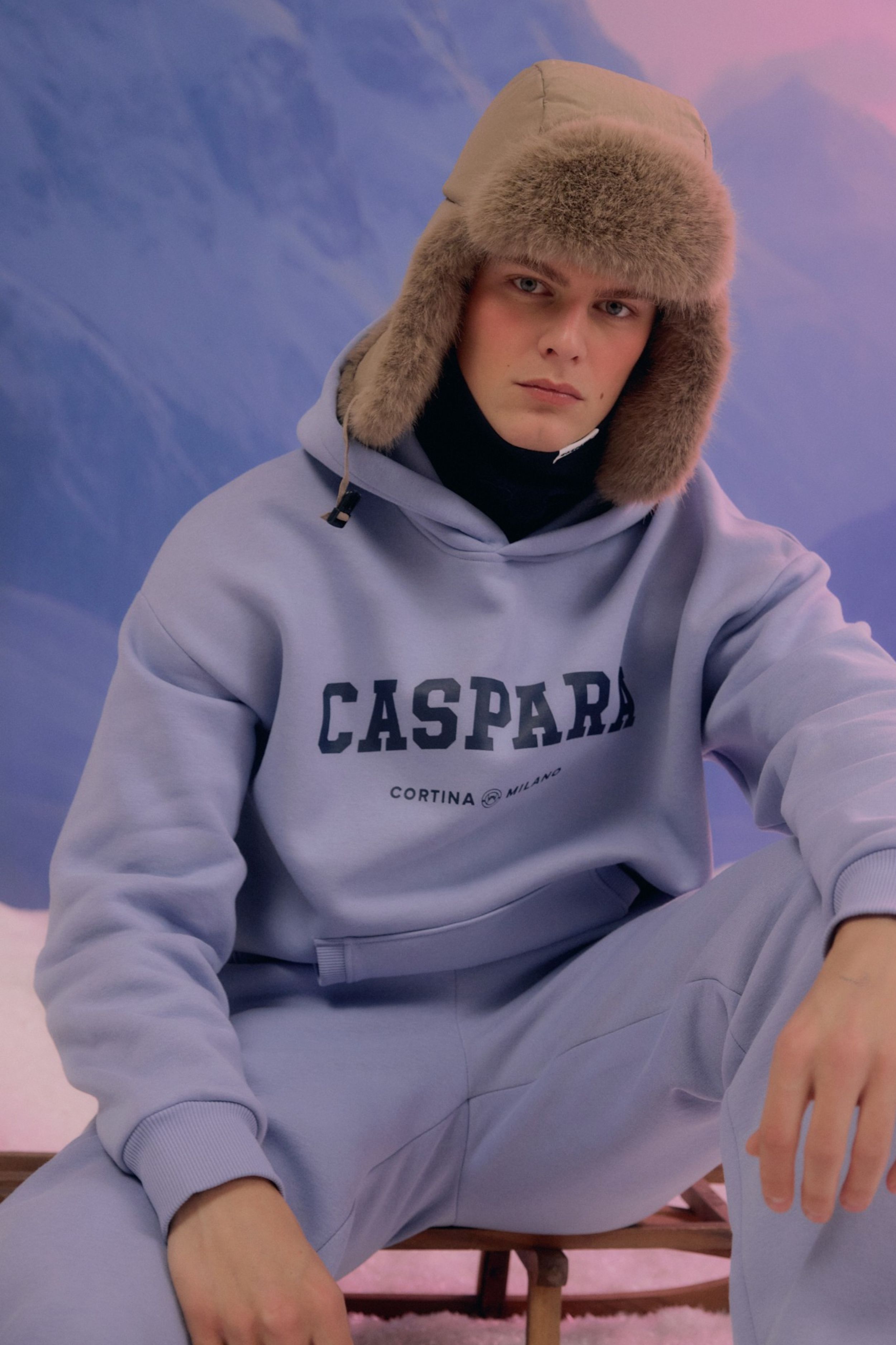 M. Cortina Hoodie - Vintage Blue